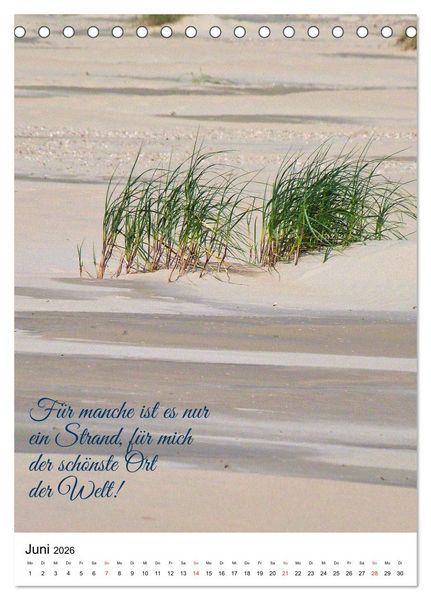 Produktbild: Facettenreiches Borkum (Tischkalender 2026 DIN A5 hoch), CALVENDO Monatskalender