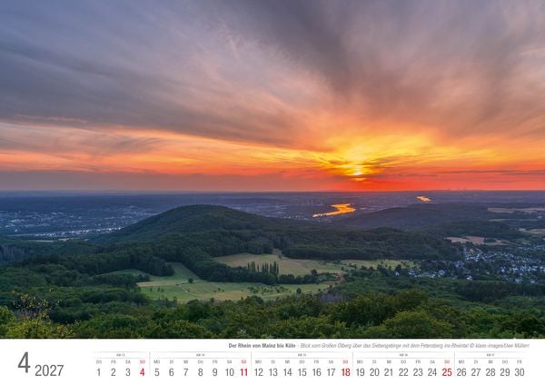 Produktbild: Der Rhein von Mainz bis K&ouml;ln 2027 Bildkalender A3 Spiralbindung