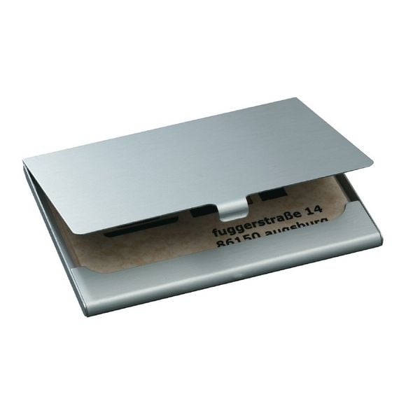Produktbild: SIGEL Visitenkartenetui Aluminium, silber matt