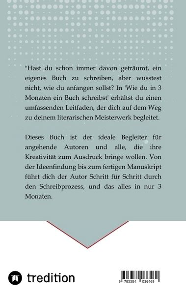 Produktbild: Wie du in 3 Monaten ein Buch schreibst
