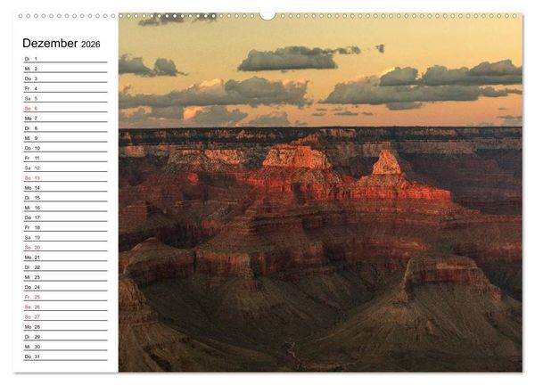 Produktbild: Faszination Grand Canyon (Wandkalender 2026 DIN A2 quer), CALVENDO Monatskalender