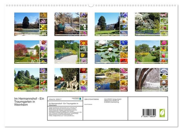 Produktbild: Im Hermannshof - Ein Traumgarten in Weinheim (hochwertiger Premium Wandkalender 2026 DIN A2 quer), Kunstdruck in Hochglanz