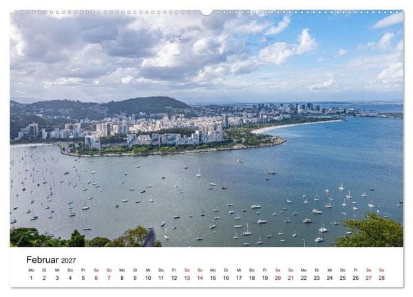 Produktbild: Rio de Janeiro - Kontraste. Farben. Licht (Wandkalender 2027 DIN A2 quer), CALVENDO Monatskalender