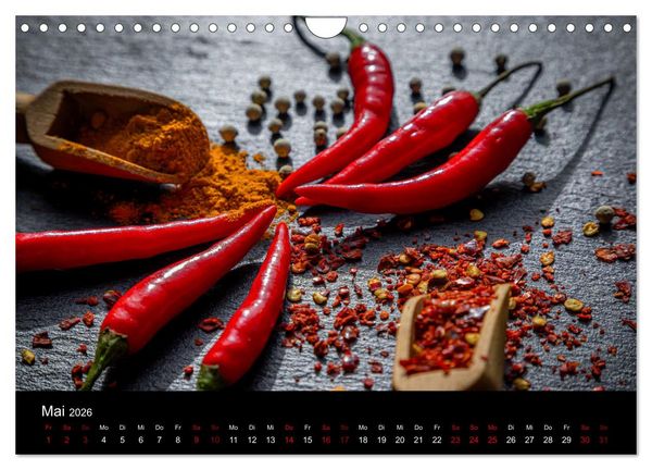 Produktbild: Spice Art - Gew&uuml;rze in Szene gesetzt (Wandkalender 2026 DIN A4 quer), CALVENDO Monatskalender