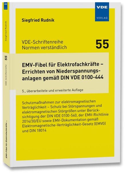 Produktbild: EMV-Fibel für Elektrofachkräfte – Errichten von Niederspannungsanlagen gemäß DIN VDE 0100-444