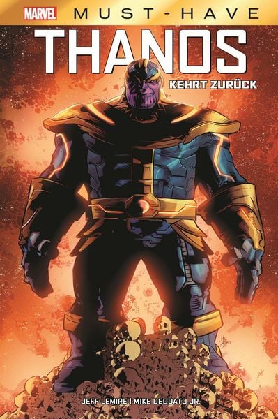 Marvel Must-Have: Thanos kehrt zurück, Gebundene Ausgabe von Jeff Lemire,Mike Deodato Jr., Panini, 978-3-7416-2874-0
