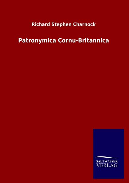 Produktbild: Patronymica Cornu-Britannica