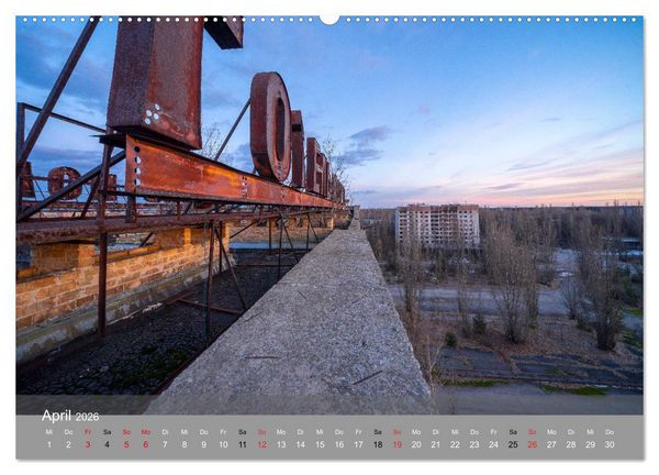 Produktbild: Tschernobyl - In der Sperrzone (hochwertiger Premium Wandkalender 2026 DIN A2 quer), Kunstdruck in Hochglanz