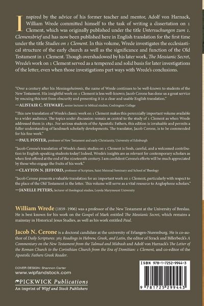 Produktbild: Studies on First Clement
