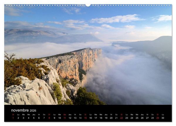 Produktbild: Paysages de Provence (Calendrier mural 2026 DIN A2 vertical) calendrier de bureau