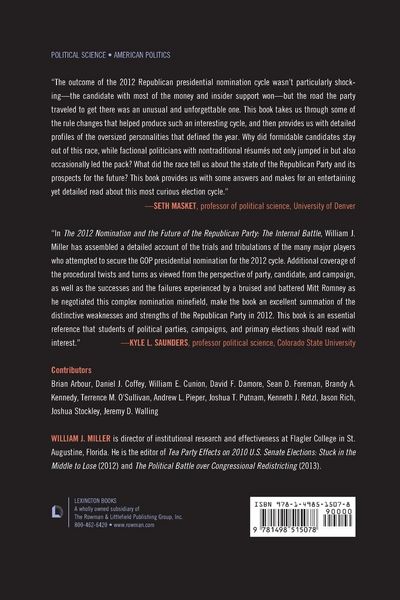Produktbild: 2012 Nomination and the Future of the Republican Party