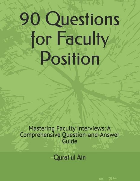 Produktbild: 90 Questions for Faculty Position