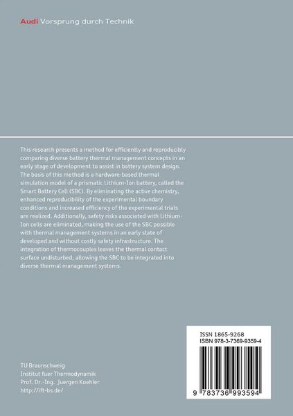 Produktbild: A multifactorial analysis of thermal management concepts for high-voltage battery systems