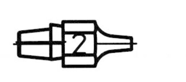 Produktbild: Weller DX 112 Lotabsaugd&uuml;se Spitzen-Gr&ouml;&szlig;e 1mm Spitzen-L&auml;nge 23mm Inhalt 1St.