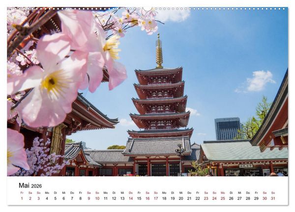 Produktbild: Tokio Kalender mit historischen Tempeln und Schreinen (Wandkalender 2026 DIN A2 quer), CALVENDO Monatskalender