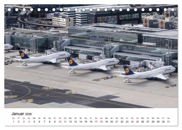 Produktbild: Boeing 747 Kalender (Tischkalender 2026 DIN A5 quer), CALVENDO Monatskalender
