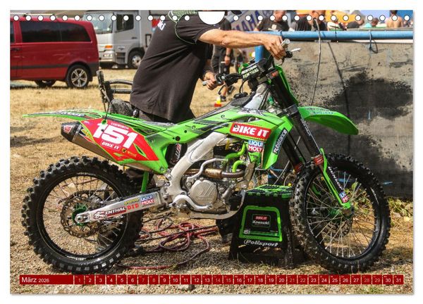 Produktbild: Dirtbikes - pure technique (Wandkalender 2026 DIN A4 quer), CALVENDO Monatskalender