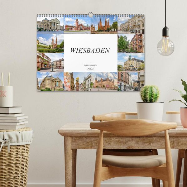 Produktbild: Wiesbaden Impressionen (Wandkalender 2026 DIN A3 quer), CALVENDO Monatskalender