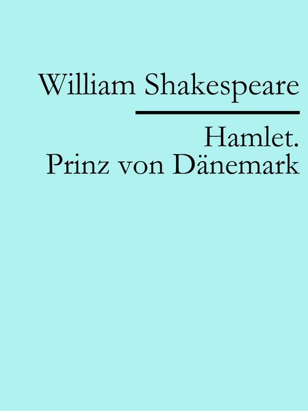 Produktbild: Hamlet. Prinz von D&auml;nemark
