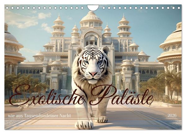 Produktbild: Exotische Pal&auml;ste (Wandkalender 2026 DIN A4 quer), CALVENDO Monatskalender