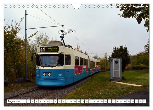 Produktbild: Die G&ouml;teborger Stra&szlig;enbahn (Wandkalender 2026 DIN A4 quer), CALVENDO Monatskalender