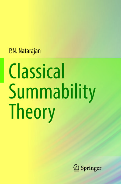 Produktbild: Classical Summability Theory