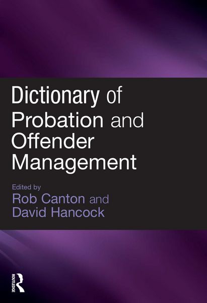 Produktbild: Dictionary of Probation and Offender Management