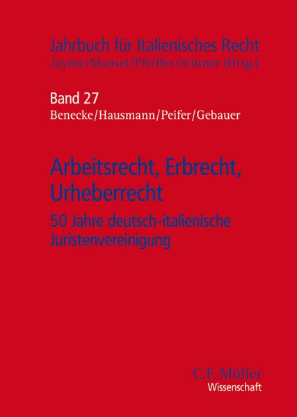 Produktbild: Arbeitsrecht, Erbrecht, Urheberrecht