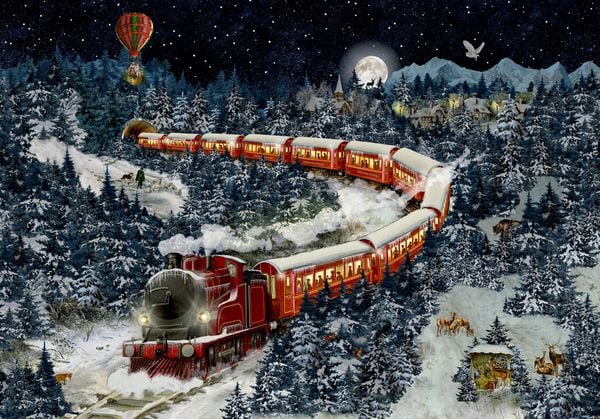 Produktbild: Weihnachtsexpress, Puzzle-Adventskalender (Behr)
