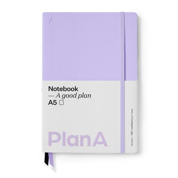 Produktbild: Notizbuch A5 Softcover Blanko Mauve Purple