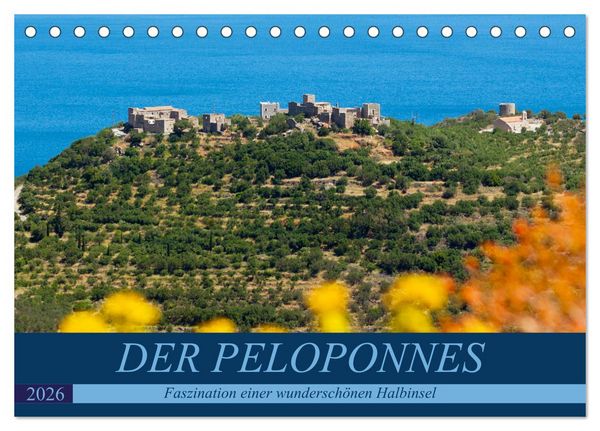 Produktbild: DER PELOPONNES (Tischkalender 2026 DIN A5 quer), CALVENDO Monatskalender