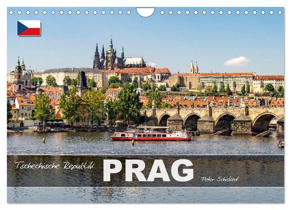 Produktbild: Tschechische Republik - Prag (Wandkalender 2026 DIN A4 quer), CALVENDO Monatskalender