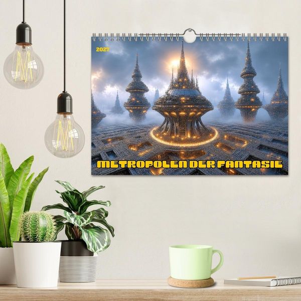 Produktbild: Metropolen der Fantasie (Wandkalender 2027 DIN A4 quer), CALVENDO Monatskalender