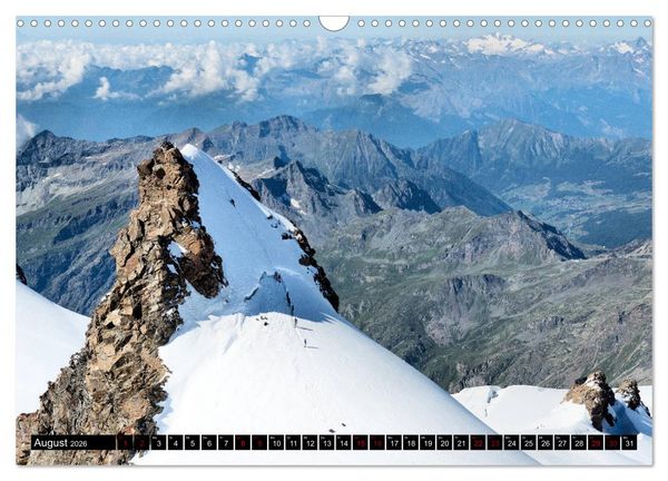 Produktbild: Monte Rosa Classic - Die klassische Tour um das Monte Rosa Massiv (Wandkalender 2026 DIN A3 quer), CALVENDO Monatskalender