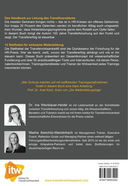 Produktbild: Was Trainings wirklich wirksam macht