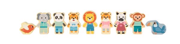 Produktbild: Holzbausteine "Jungle Friends"