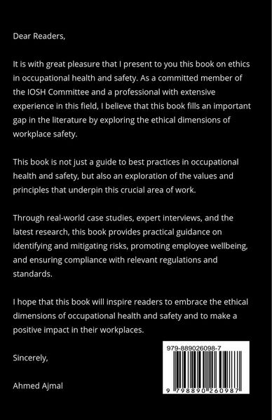 Produktbild: Ethics in occupational Health and Safety