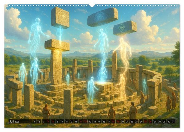 Produktbild: R&auml;tsel aus Stein - Uralte Baukunst neu gedacht (hochwertiger Premium Wandkalender 2026 DIN A2 quer), Kunstdruck in Hochglanz