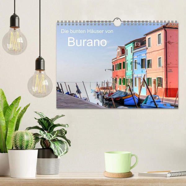 Produktbild: Die bunten H&auml;user von Burano (Wandkalender 2026 DIN A4 quer), CALVENDO Monatskalender