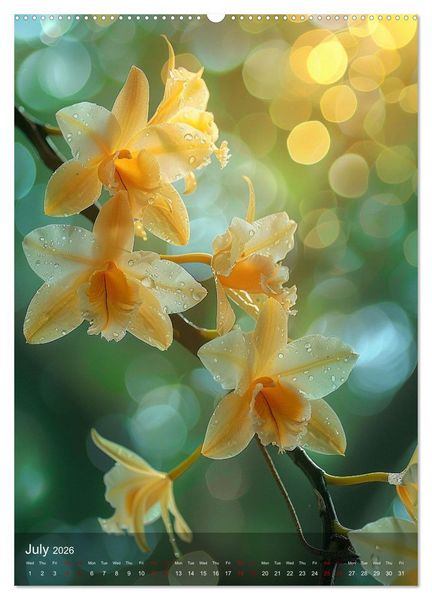 Produktbild: Ethereal Orchids (Wall Calendar 2026 DIN A2 portrait), CALVENDO 12 Month Wall Calendar