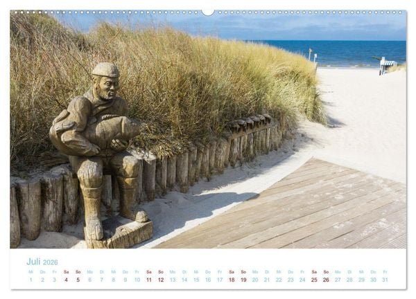 Produktbild: Unterwegs auf Usedom (Wandkalender 2026 DIN A2 quer), CALVENDO Monatskalender