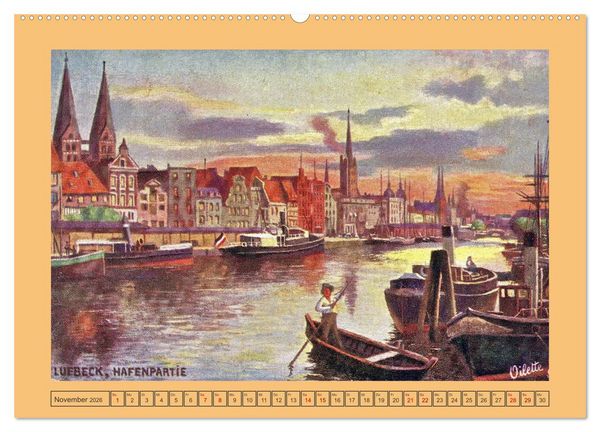 Produktbild: Gru&szlig; aus L&uuml;beck (Wandkalender 2026 DIN A2 quer), CALVENDO Monatskalender