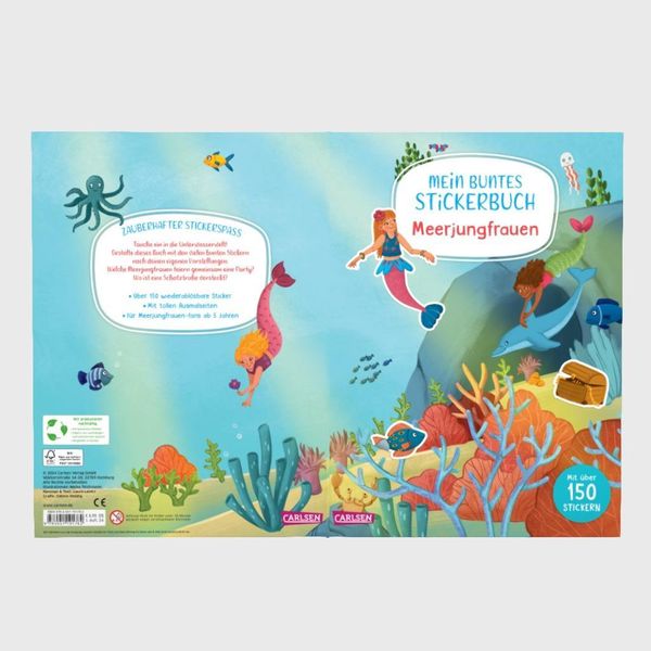 Produktbild: Mein buntes Stickerbuch: Meerjungfrauen