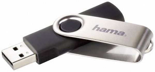 Hama Rotate USB-Stick 128GB Schwarz 108071 USB 2.0