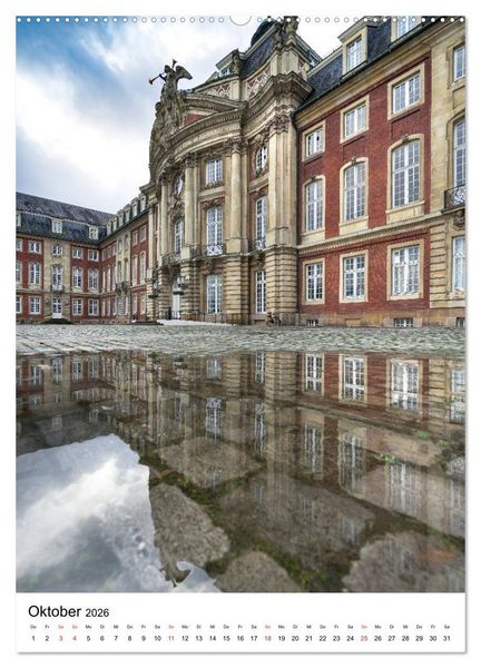 Produktbild: M&uuml;nster - Spiegelwelten einer Stadt (hochwertiger Premium Wandkalender 2026 DIN A2 hoch), Kunstdruck in Hochglanz