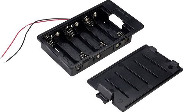 Produktbild: TRU COMPONENTS SBH361A Batteriehalter 6x Mignon (AA) Kabel