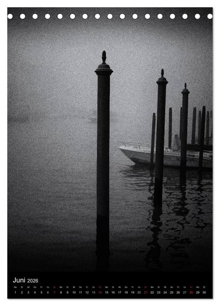 Produktbild: Venice Noir - Das etwas andere Venedig (Tischkalender 2026 DIN A5 hoch), CALVENDO Monatskalender