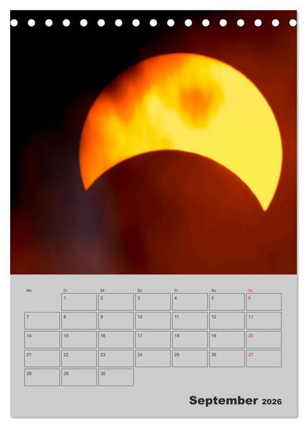 Produktbild: Wunderbares Universum (Tischkalender 2026 DIN A5 hoch), CALVENDO Monatskalender