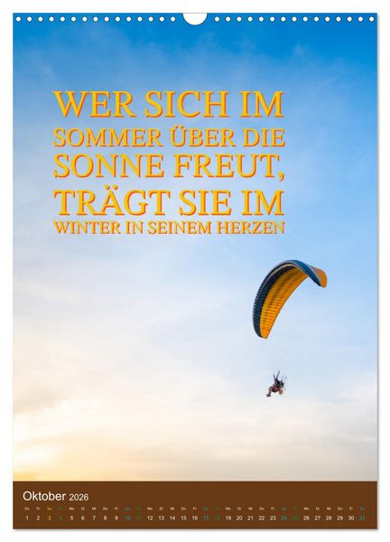 Produktbild: Verr&uuml;ckt nach SOMMER Urlaub- Auszeit - Spr&uuml;che (Wandkalender 2026 DIN A3 hoch), CALVENDO Monatskalender