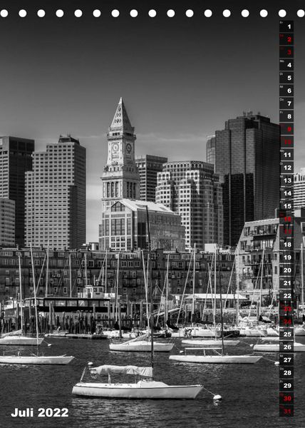 Produktbild: BOSTON Monochrome Impressionen (Tischkalender 2022 DIN A5 hoch)